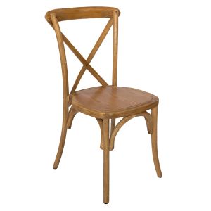 Vineyard Weathered Oak Crossback Chair